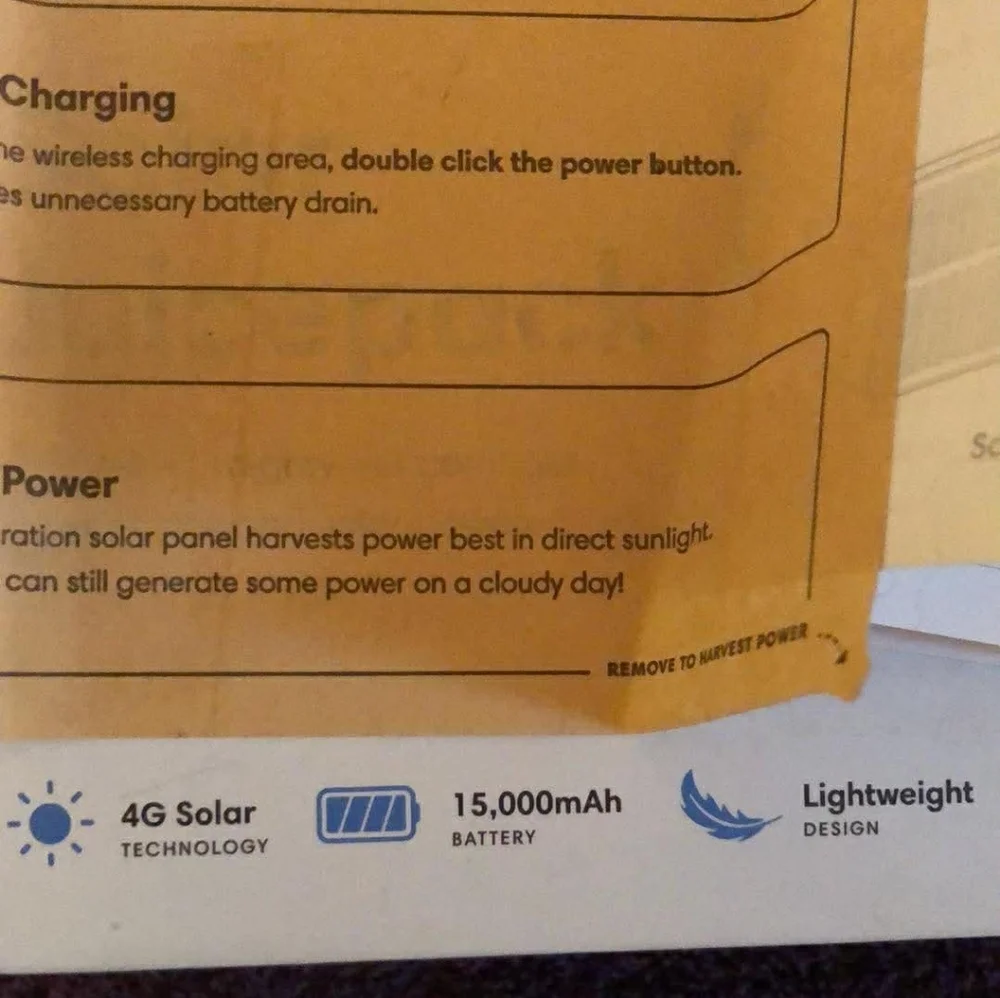 Solgaard 4G Solar Technology Wireless iPhone Charger